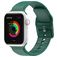 Mobigear Dashed Silikon Apple Watch Armband Dornschließe - 49/46/45/44 mm - Grün