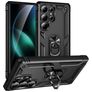 Mobigear Armor ring Samsung Galaxy S25 Ultra Hülle Hardcase Backcover Stoßfest mit Ringhalter - Schwarz