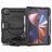 Mobigear SureGrip Xtreme iPad Pro 12.9 Zoll (2018) Hülle Kunststoff,Silikon Backcover + Stifthalter + Schulterträger + Ständer - Schwarz