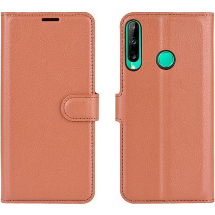 Mobigear Classic Huawei P40 Lite E Klapphülle Portemonnaie - Braun