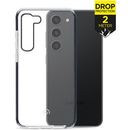 Mobilize Shatterproof Samsung Galaxy S23 Plus Hülle Hardcase Backcover Stoßfest - Transparent / Schwarz