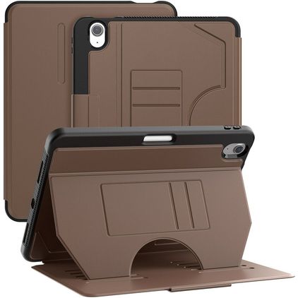 Mobigear Magnetic Folio iPad Air 11 Zoll (2024) Hülle Klapphülle + Stifthalter - Braun