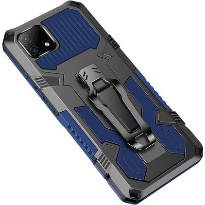 Mobigear Armor Stand Realme C21 Hardcase Backcover Shockproof mit Ständer - Blau