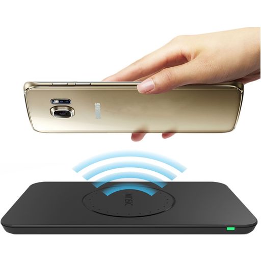 Mobigear Premium es Ladegerät Qi Wireless 5W 1A - Schwarz