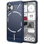 Mobigear Brushed Slim Nothing Phone (2) Hülle Flexibles TPU Backcover - Blau