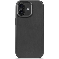 Decoded iPhone 17 Hülle Echtes Leder Backcover Stoßfest - Schwarz
