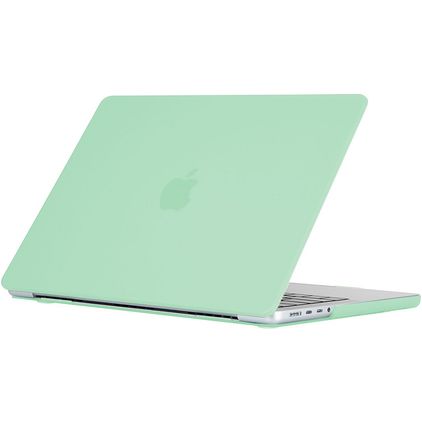 Mobigear Cream Matte MacBook Pro 16 Zoll (2021-2026) Hardcase Hülle MacBook Case - Grün - Model A2485 / A2780 / A2991 / A3186 / A3428 / A3429