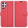 Mobigear Classic Samsung Galaxy S22 Ultra Hülle Klapphülle Geldbörse - Rot