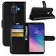 Mobigear Classic Samsung Galaxy A6 (2018) Hülle Klapphülle Geldbörse - Schwarz