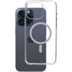 Mobiparts Hardcover Transparent iPhone 15 Pro Max MagSafe Hardcase Backcover - Transparent