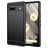 Mobigear Brushed Slim Google Pixel 7a Hülle Flexibles TPU Backcover - Schwarz