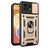 Mobigear Armor Ring Cam Slide Motorola Edge 40 Pro Hülle Hardcase Backcover Stoßfest mit Ringhalter und Kamera Slider - Gold
