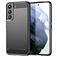 Mobigear Brushed Slim Samsung Galaxy S23 Hülle Flexibles TPU Backcover - Schwarz