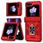Mobigear Armor ring Samsung Galaxy Z Flip 6 Hülle Hardcase Backcover Stoßfest mit Ringhalter - Rot