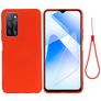 Mobigear Rubber Touch OPPO A54 Silikon Hülle Backcover - Rot