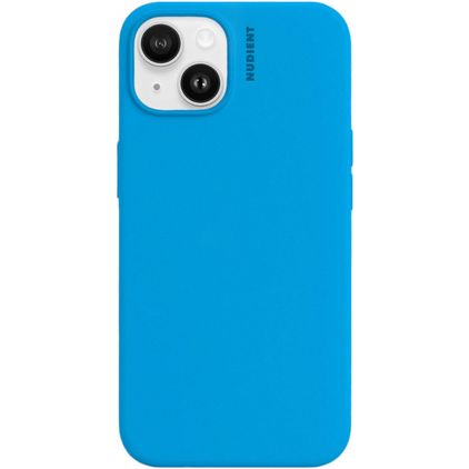 Nudient Base iPhone 14 Silikon Hülle Backcover - Vibrant Blue