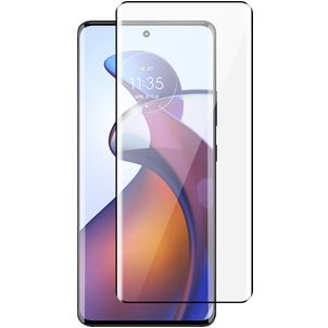 Mobigear Premium Motorola Edge 30 Fusion Panzerglas Gehärtetes Glas Displayschutz - Hüllenfreundlich - Schwarz