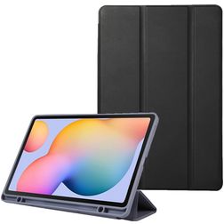 Mobigear Tri-Fold Samsung Galaxy Tab S6 Lite Klapphülle + Stylus-Halter - Schwarz
