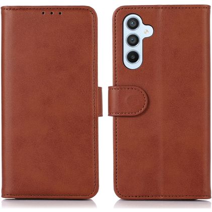 Mobigear Wallet Samsung Galaxy A54 Hülle Klapphülle Geldbörse - Braun