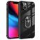Mobigear Crystal Ring iPhone 14 Pro Hülle Hardcase Backcover mit Ringhalter - Transparent / Schwarz
