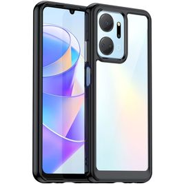 Mobigear Crystal HONOR X7A Hülle Hardcase Backcover - Schwarz