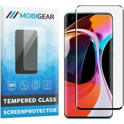 Mobigear Premium Xiaomi Mi 10 Panzerglas Displayschutz - Hüllenfreundlich - Schwarz