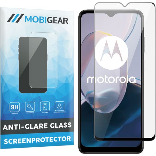 Mobigear Premium Motorola Moto E22i Panzerglas Gehärtetes Glas Displayschutz - Hüllenfreundlich - Schwarz
