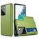 Mobigear Brushed Credit Card Slot Case Green Samsung Galaxy S21 Ultra