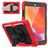 Mobigear SureGrip Xtreme iPad 7 (2019) Hülle Kunststoff,Silikon Backcover + Stifthalter + Schulterträger + Ständer - Schwarz / Rot