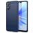 Mobigear Brushed Slim OPPO A17 Hülle Flexibles TPU Backcover - Blau