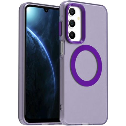 Mobigear Shockproof Samsung Galaxy A16 MagSafe Hülle Hardcase Backcover - Lila