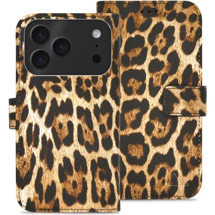 My Style Flex Wallet iPhone 17 Pro Hülle Klapphülle Geldbörse - Wild Leopard