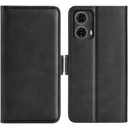 Mobigear Slim Magnet Motorola Moto G85 Klapphülle Portemonnaie - Schwarz