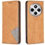 Mobigear Rhombus Slim Xiaomi Redmi 14C Hülle Klapphülle - Cognac
