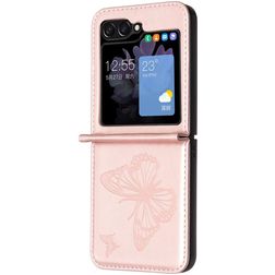 Mobigear Butterfly Samsung Galaxy Z Flip 7 FE Hülle Backcover - Roségold