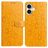 Mobigear Flowers iPhone 17 Hülle Klapphülle Geldbörse - Gelb