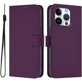 Mobigear Urban Wallet iPhone 16 Pro Hülle Klapphülle Geldbörse - Lila