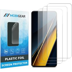 Mobigear POCO X6 Pro Displayschutz Schutzfolie - Hüllenfreundlich (3er Pack)