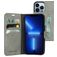 Mobiparts Classic Wallet iPhone 13 Pro Hülle Klapphülle Geldbörse - Granite Grey