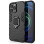 Mobigear Armor Ring iPhone 13 Pro Max Hülle Hardcase Backcover Stoßfest mit Ringhalter - Schwarz