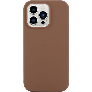 Mobigear Colors iPhone 14 Pro Max Hülle Flexibles TPU Backcover - Braun