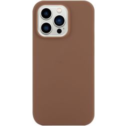 Mobigear Colors iPhone 14 Pro Max Hülle Flexibles TPU Backcover - Braun