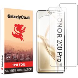 GrizzlyCoat HONOR 200 Pro Hydrogel TPU Displayschutz - Hüllenfreundlich (2er Pack)