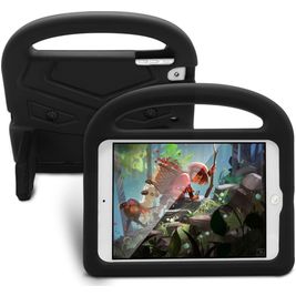 Mobigear Buddy iPad Mini 5 (2019) Tablet Hülle für Kinder mit Tragegriff - Schwarz