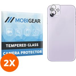Mobigear iPhone 11 Panzerglas Gehärtetes Glas Kamera Schutz - Hüllenfreundlich (2er Pack)