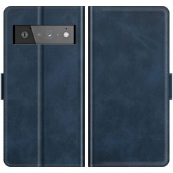Mobigear Slim Magnet Google Pixel 6 Pro Hülle Klapphülle Geldbörse - Blau