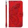 Mobigear Butterfly Samsung Galaxy S25 Hülle Klapphülle Geldbörse - Rot