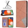 Mobigear Rhombus Slim Samsung Galaxy A13 4G Klapphülle - Braun