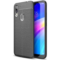 Mobigear Luxury Xiaomi Redmi 7 Hülle Flexibles TPU Backcover - Schwarz