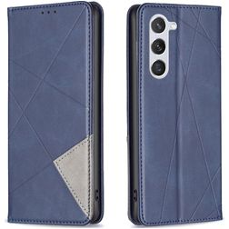 Mobigear Rhombus Slim Samsung Galaxy S23 Hülle Klapphülle - Blau